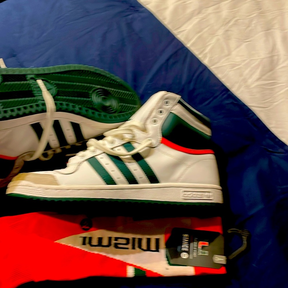 Miami socks with Miami Adidas Top Tens